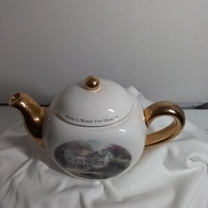 Thomas Kinkade Home is where the heart is II Vintage Tea Pot